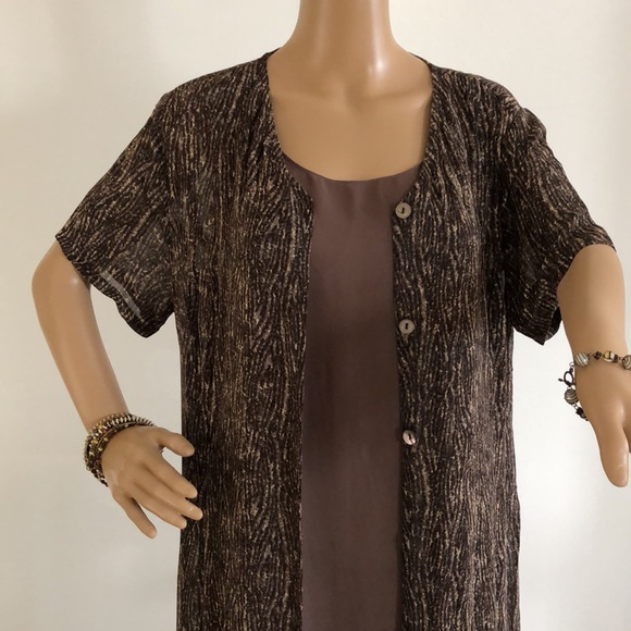 David Dart Duster 2pc Dress Size Medium maxi length perfect condition - Picture 6 of 9